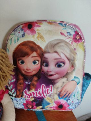 Bambola in pezza e zainetto Frozen