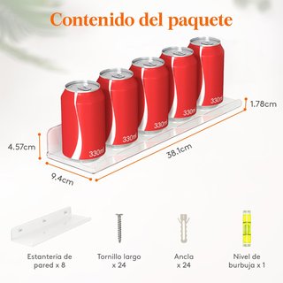 Estanterías Flotantes Acrílicas Lifewit (4uds)