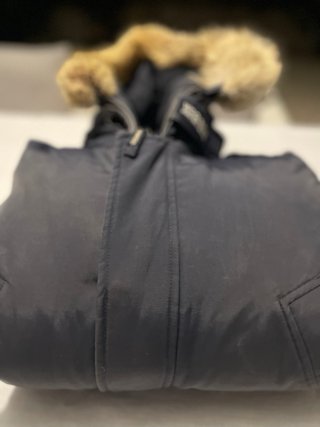 Giacca Woolrich blu e beige taglia S