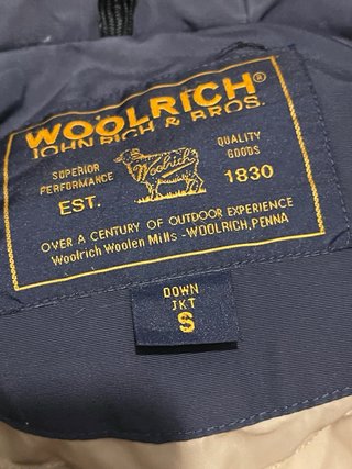 Giacca Woolrich blu e beige taglia S