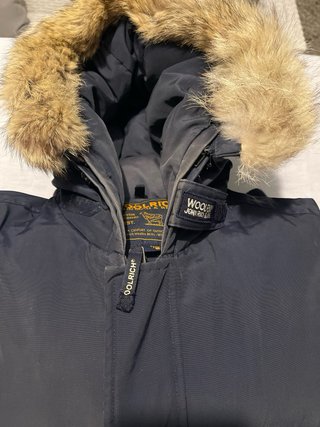 Giacca Woolrich blu e beige taglia S