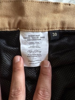 Age Of Glory Pantalones Moto Beige Talla M/30