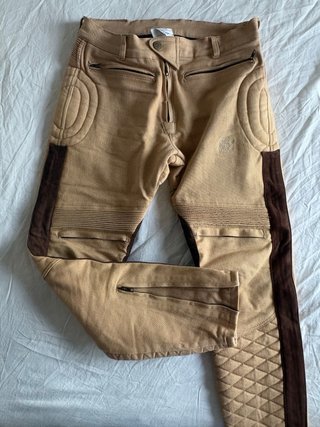Age Of Glory Pantalones Moto Beige Talla M/30