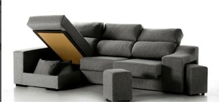 Sofá Chaise Longue Conforama LUCIA 5 Gris