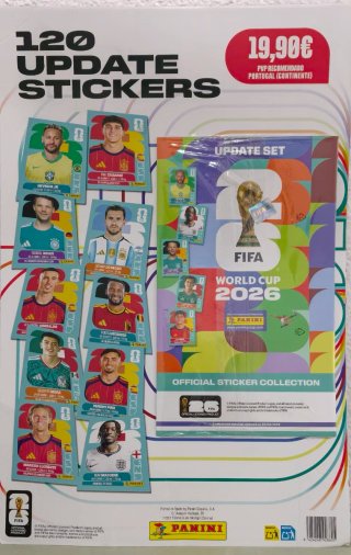120 Cromos Panini Mundial 2026 Update Set