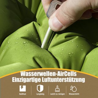 Colchoneta Doble Yuzonc Autoinflable Camping