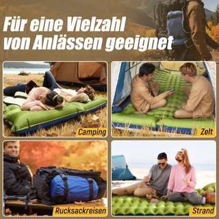 Colchoneta Doble Yuzonc Autoinflable Camping