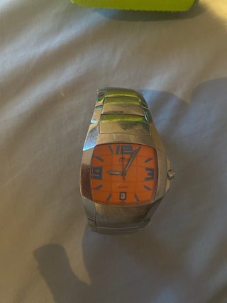 Reloj Lotus Hombre Negro y Plateado