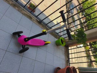Patinete infantil 3 ruedas rosa