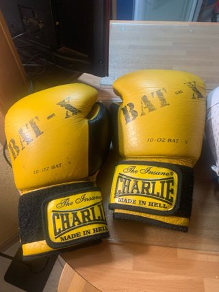 Guantes Boxeo Charlie y Decathlon
