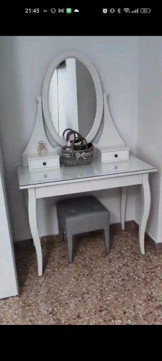 Tocador Ikea Hemnes Blanco + Taburete a juego