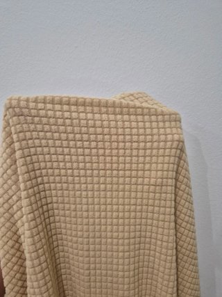 Funda sofá cama sin brazos beige