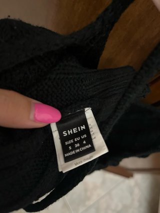 Top nero Shein maglia S