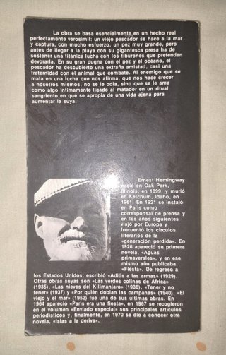 “El viejo y el mar” Ernest Hemingway