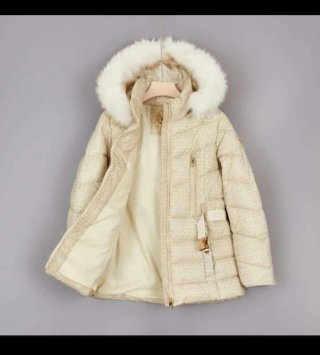 Chaqueta Michael Kors Beige y Dorada