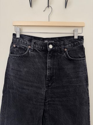 Pantalones vaqueros negros anchos