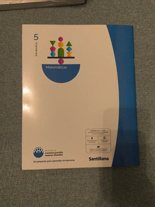 Cuaderno 1 Matemáticas 5° Santillana