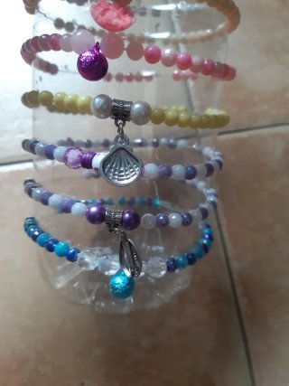 Pulseras tobilleras abalorios