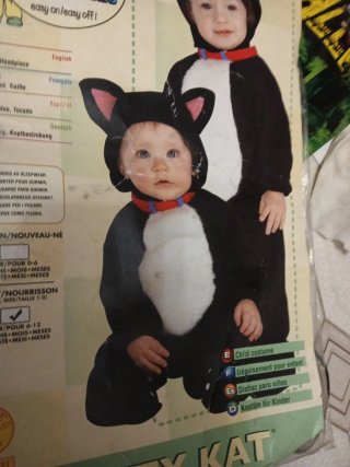 Disfraz Bebé Gato Rubie's Talla 6-12 Meses