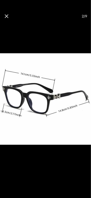 Gafas Chrome Hearts Negras