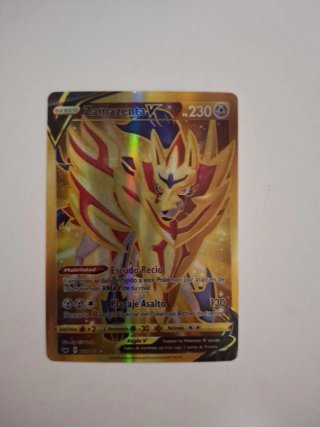 Lote 4 Cartas Pokémon Zacian V y Zamazenta V