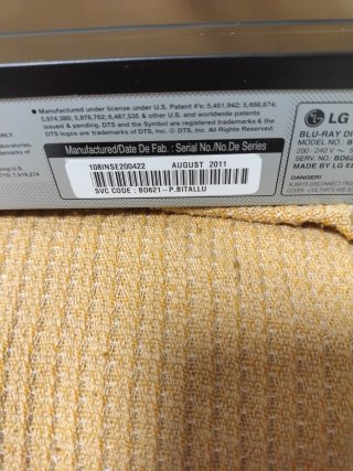 Reproductor Blu-ray LG BD650