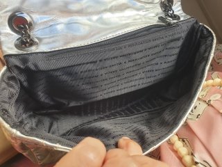 Bolso Purificación García plateado