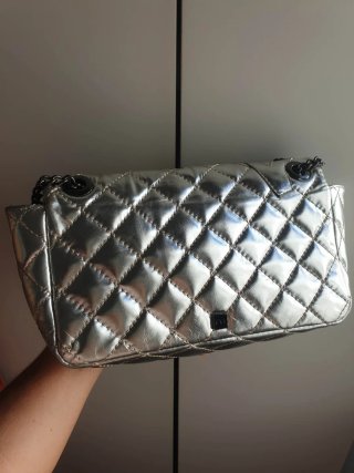 Bolso Purificación García plateado