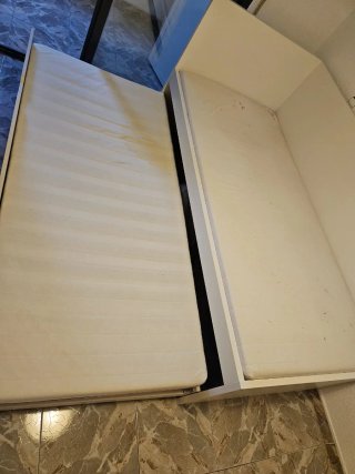 Cama nido de 90 cm Ikea blanca