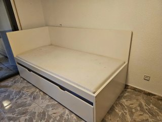 Cama nido de 90 cm Ikea blanca
