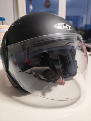 Casco Moto SWT Talla G Scooter Negro