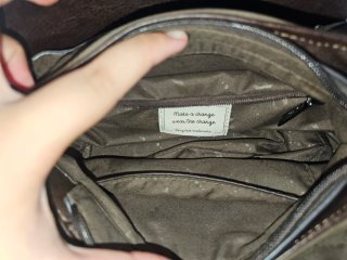 Bolso Abbacino Piel Beige y Marrón