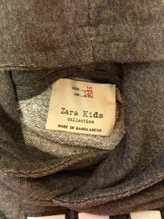Sudadera States Gris con Bandas talla de 10 a 12