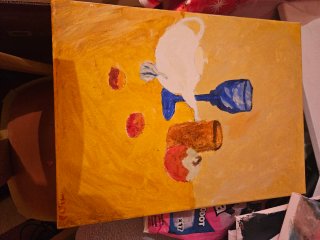 Cuadro lienzo pintado a mano