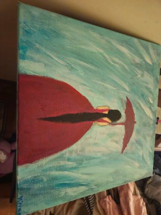 Cuadro lienzo pintado a mano