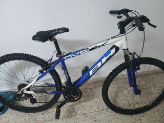 Bicicleta BH Overx Azul y Blanca