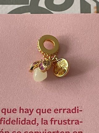 Colgante Abeja Dorada y Morada
