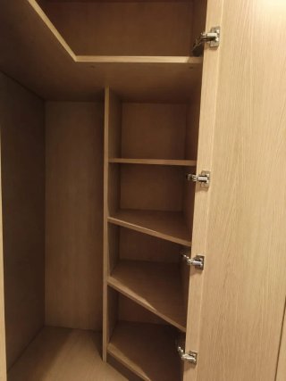 Armario Esquinero Madera Puertas Espejo