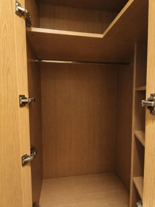 Armario Esquinero Madera Puertas Espejo