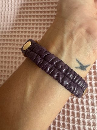 Pulsera eslabones dorados y charm corazón