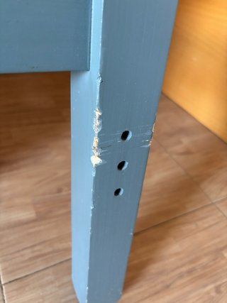 Cabecero de cama de madera gris