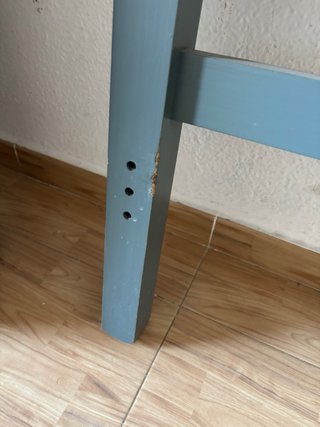 Cabecero de cama de madera gris