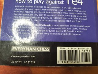 Libro ajedrez Everyman Chess 1d4 1e4 aperturas