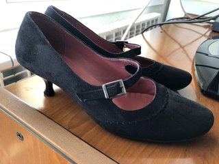Zapatos de tacón negros talla 38