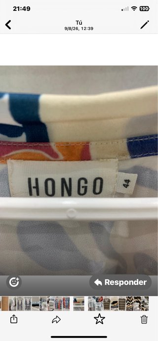 Camiseta Hongo Talla 44 Estampada