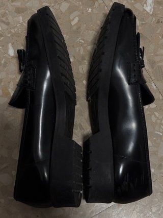 Mocasines Zgirls negros con borlas