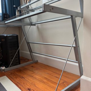 Mesa de escritorio de cristal