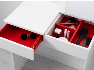 Tocador Ikea blanco con espejo