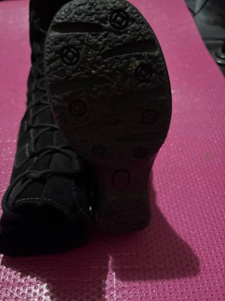 Stivali donna neri in camoscio