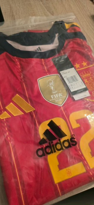 Camiseta España 2 Estrellas Mundial 2026 (Cubarsí)